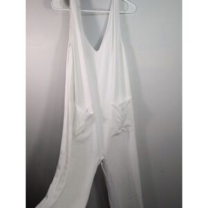 BUMPSUIT Jumpsuit Maternity Romper Small White Stretchy Soft Sleeveless